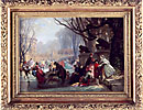 Oil painting on canvas by Henri-Charles-Antoine Baron